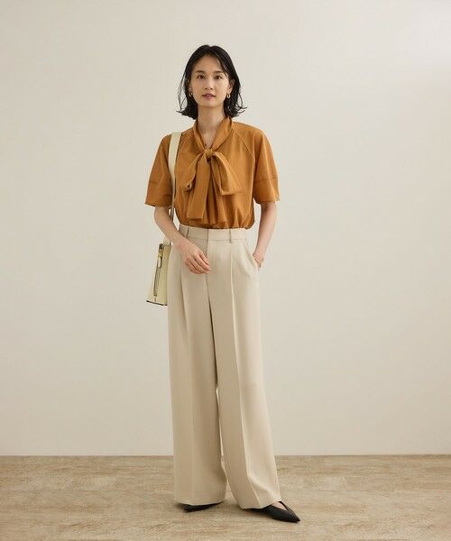 ROPE' / ロペ Tシャツ | 【洗える】シアートリコットボウタイブラウス | 詳細6