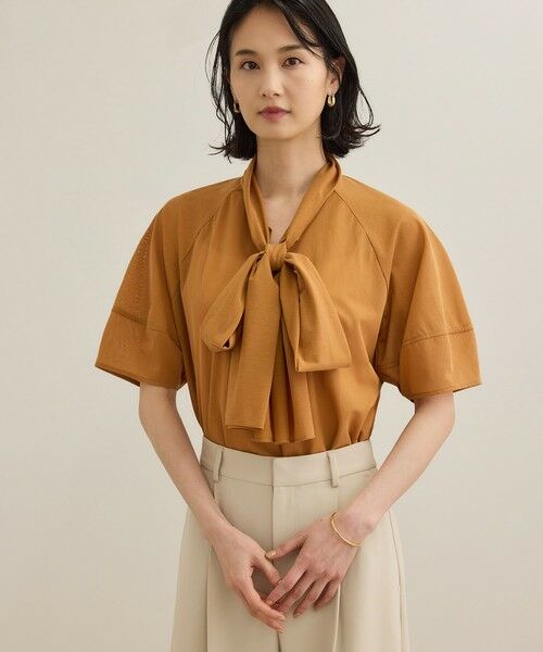 ROPE' / ロペ Tシャツ | 【洗える】シアートリコットボウタイブラウス | 詳細7
