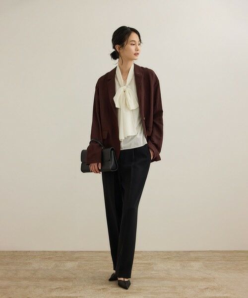 ROPE' / ロペ Tシャツ | 【洗える】シアートリコットボウタイブラウス | 詳細8