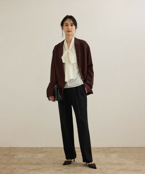 ROPE' / ロペ Tシャツ | 【洗える】シアートリコットボウタイブラウス | 詳細9