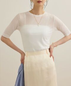 ROPE' / ロペ Tシャツ | シアーフライス5分袖プルオーバー