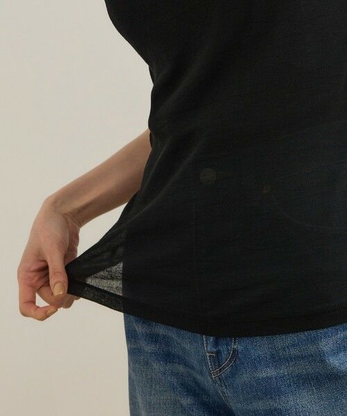 ROPE' / ロペ Tシャツ | シアーフライス5分袖プルオーバー | 詳細11