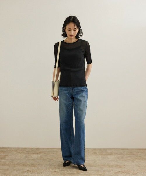 ROPE' / ロペ Tシャツ | シアーフライス5分袖プルオーバー | 詳細2