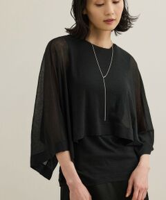 ROPE' / ロペ Tシャツ | 【洗える】シアーフライスケープセットプルオーバー