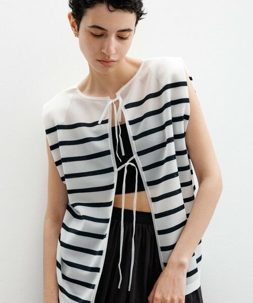ROPE' / ロペ シャツ・ブラウス | シャイニー2WAYリボンブラウス/洗える | 詳細2