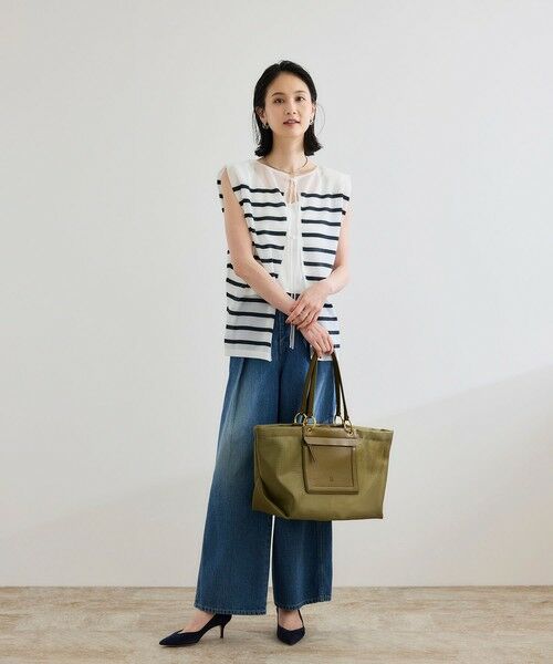 ROPE' / ロペ シャツ・ブラウス | シャイニー2WAYリボンブラウス/洗える | 詳細28