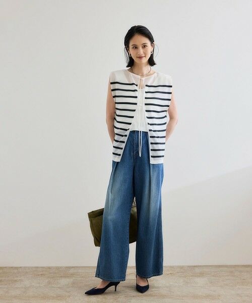 ROPE' / ロペ シャツ・ブラウス | シャイニー2WAYリボンブラウス/洗える | 詳細9