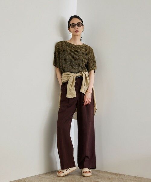 ROPE' / ロペ ニット・セーター | ラメメッシュプルオーバー/セットアップ対応 | 詳細1