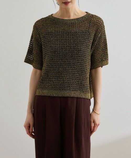 ROPE' / ロペ ニット・セーター | ラメメッシュプルオーバー/セットアップ対応 | 詳細10