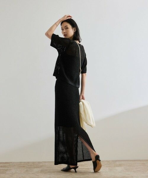 ROPE' / ロペ ニット・セーター | ラメメッシュプルオーバー/セットアップ対応 | 詳細3