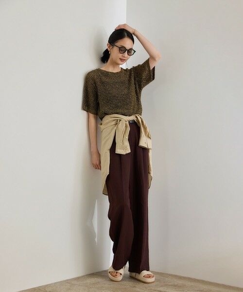 ROPE' / ロペ ニット・セーター | ラメメッシュプルオーバー/セットアップ対応 | 詳細6