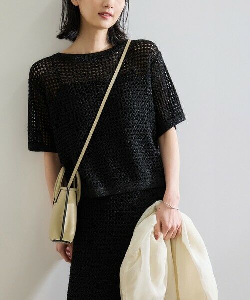 ROPE' / ロペ ニット・セーター | ラメメッシュプルオーバー/セットアップ対応 | 詳細8