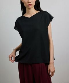 ROPE' / ロペ シャツ・ブラウス | 【洗える】シャイニーフレンチスリーブプルオーバー