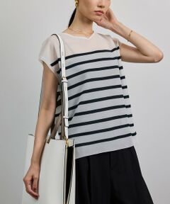 ROPE' / ロペ シャツ・ブラウス | 【洗える】シャイニーフレンチスリーブプルオーバー