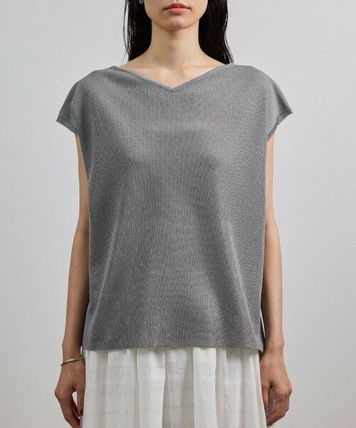 ROPE' / ロペ シャツ・ブラウス | 【洗える】シャイニーフレンチスリーブプルオーバー | 詳細10