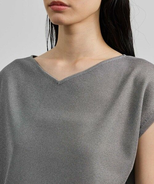 ROPE' / ロペ シャツ・ブラウス | 【洗える】シャイニーフレンチスリーブプルオーバー | 詳細13