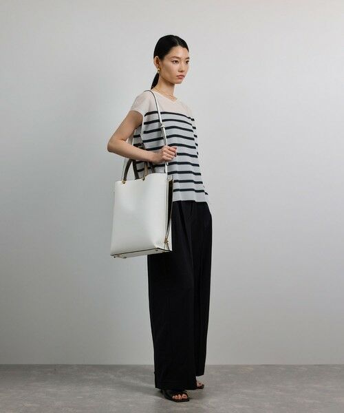 ROPE' / ロペ シャツ・ブラウス | 【洗える】シャイニーフレンチスリーブプルオーバー | 詳細4