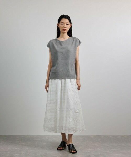 ROPE' / ロペ シャツ・ブラウス | 【洗える】シャイニーフレンチスリーブプルオーバー | 詳細6