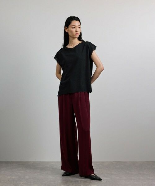 ROPE' / ロペ シャツ・ブラウス | 【洗える】シャイニーフレンチスリーブプルオーバー | 詳細9