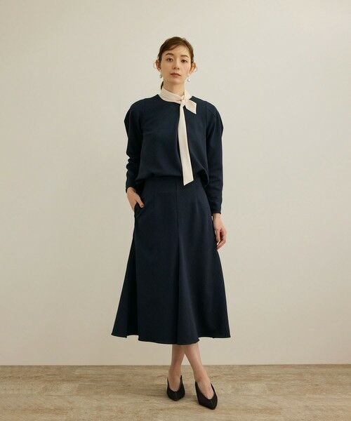 ROPE' / ロペ Tシャツ | 【洗える】ジャガードニットプルオーバー(梨地プルオーバー)/セットアップ対応 | 詳細1