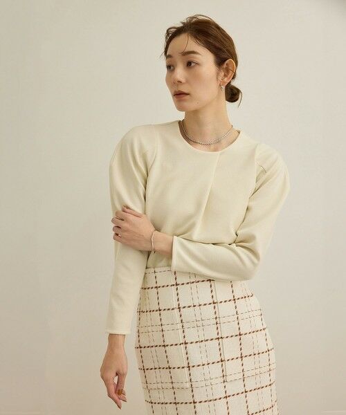 ROPE' / ロペ Tシャツ | 【洗える】ジャガードニットプルオーバー(梨地プルオーバー)/セットアップ対応 | 詳細6