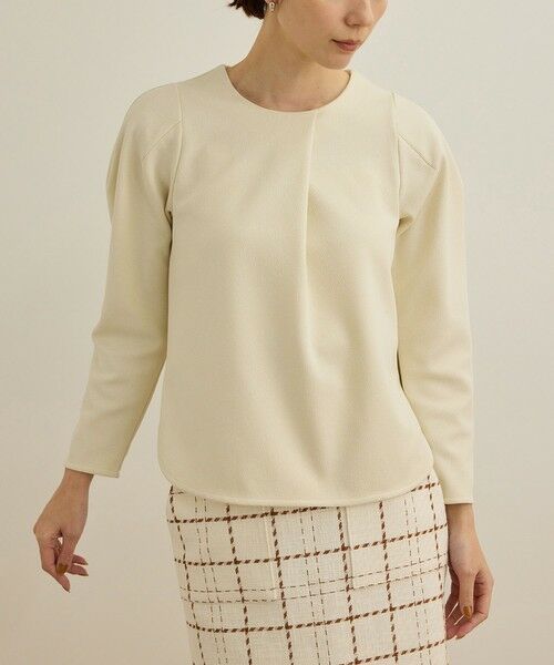 ROPE' / ロペ Tシャツ | 【洗える】ジャガードニットプルオーバー(梨地プルオーバー)/セットアップ対応 | 詳細9