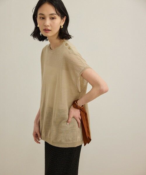 ROPE' / ロペ ニット・セーター | ラミー フレンチスリーブプルオーバー/サマーニット | 詳細6