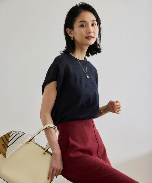 ROPE' / ロペ ニット・セーター | ラミー フレンチスリーブプルオーバー/サマーニット | 詳細1