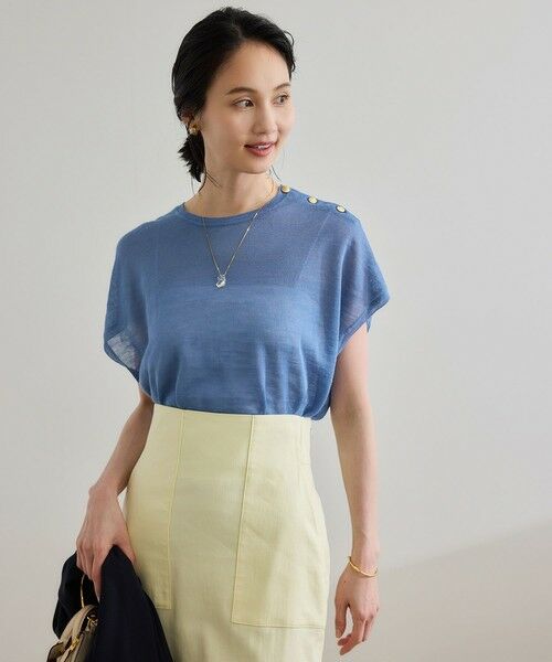 ROPE' / ロペ ニット・セーター | ラミー フレンチスリーブプルオーバー/サマーニット | 詳細24