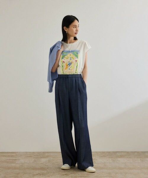 ROPE' / ロペ Tシャツ | 【Kei Nagayama for ROPE'】プリント ノースリーブTEE【接触冷感・洗濯耐久あり】 | 詳細18