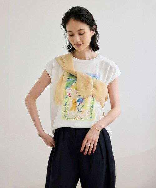 ROPE' / ロペ Tシャツ | 【Kei Nagayama for ROPE'】プリント ノースリーブTEE【接触冷感・洗濯耐久あり】 | 詳細19