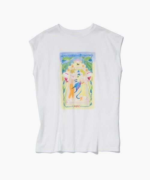 ROPE' / ロペ Tシャツ | 【Kei Nagayama for ROPE'】プリント ノースリーブTEE【接触冷感・洗濯耐久あり】 | 詳細3