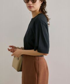 ROPE' / ロペ Tシャツ | 【洗える】グレイス天竺 5分袖Tシャツ