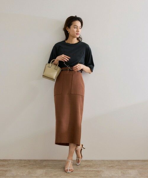 ROPE' / ロペ Tシャツ | 【洗える】グレイス天竺 5分袖Tシャツ | 詳細9