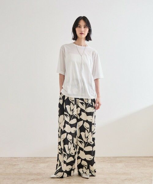 ROPE' / ロペ Tシャツ | 【洗える】グレイス天竺 5分袖Tシャツ | 詳細3