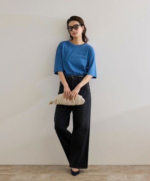 ROPE' / ロペ Tシャツ | 【洗える】グレイス天竺 5分袖Tシャツ | 詳細5