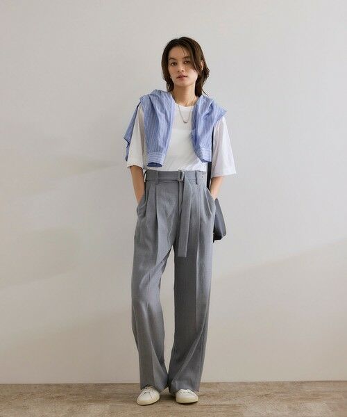 ROPE' / ロペ Tシャツ | 【洗える】グレイス天竺 5分袖Tシャツ | 詳細7