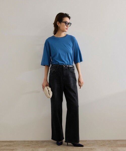 ROPE' / ロペ Tシャツ | 【洗える】グレイス天竺 5分袖Tシャツ | 詳細8