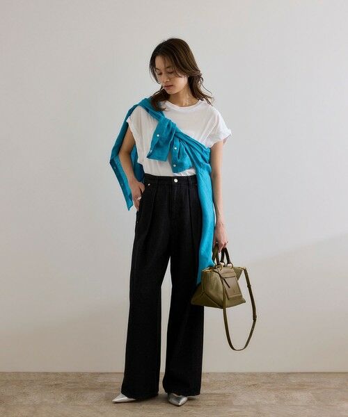 ROPE' / ロペ Tシャツ | ツイストフレンチスリーブTシャツ | 詳細1