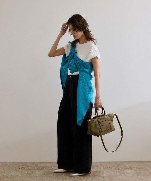 ROPE' / ロペ Tシャツ | ツイストフレンチスリーブTシャツ | 詳細10