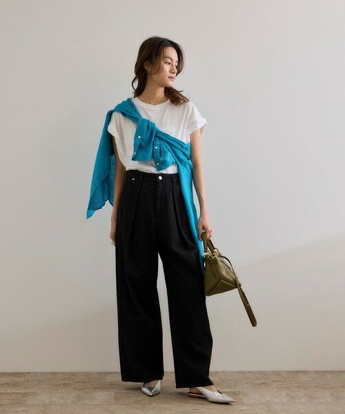 ROPE' / ロペ Tシャツ | ツイストフレンチスリーブTシャツ | 詳細4