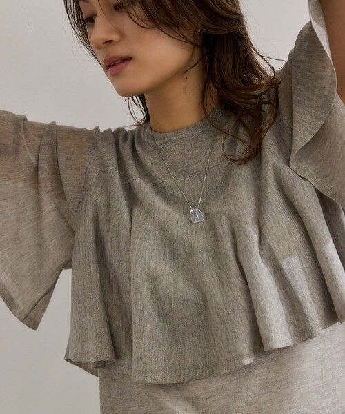 ROPE' / ロペ Tシャツ | 【洗える】LEVITAティアードニットプルオーバー | 詳細10