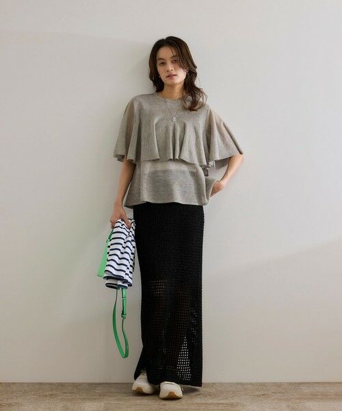 ROPE' / ロペ Tシャツ | 【洗える】LEVITAティアードニットプルオーバー | 詳細15