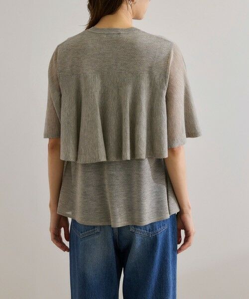 ROPE' / ロペ Tシャツ | 【洗える】LEVITAティアードニットプルオーバー | 詳細6