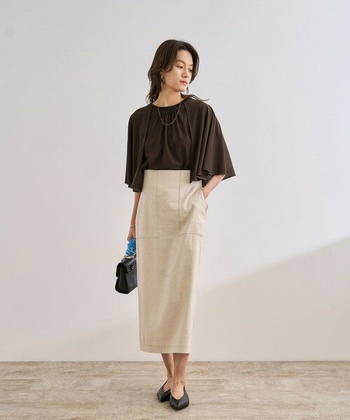 ROPE' / ロペ シャツ・ブラウス | 【洗える】ケープスリーブ リンキングブラウス | 詳細18