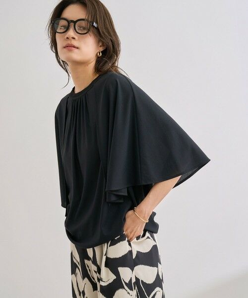 ROPE' / ロペ シャツ・ブラウス | 【洗える】ケープスリーブ リンキングブラウス | 詳細21