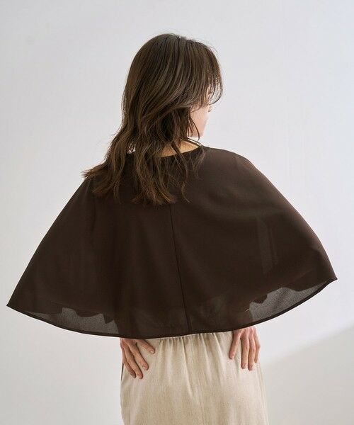 ROPE' / ロペ シャツ・ブラウス | 【洗える】ケープスリーブ リンキングブラウス | 詳細4