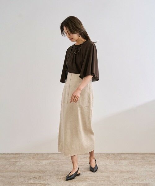 ROPE' / ロペ シャツ・ブラウス | 【洗える】ケープスリーブ リンキングブラウス | 詳細5