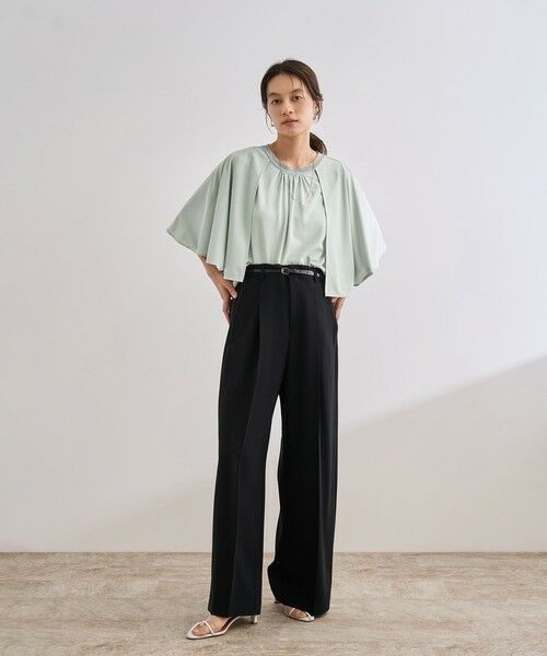 ROPE' / ロペ シャツ・ブラウス | 【洗える】ケープスリーブ リンキングブラウス | 詳細6