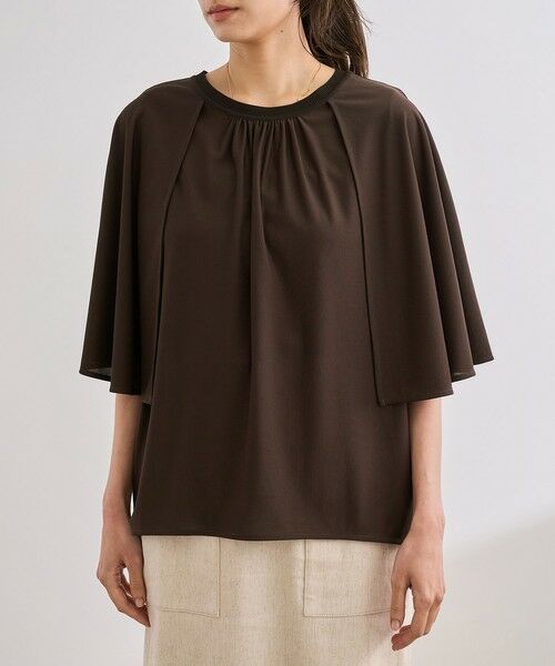 ROPE' / ロペ シャツ・ブラウス | 【洗える】ケープスリーブ リンキングブラウス | 詳細8